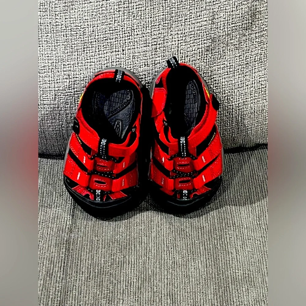 Keen Kids Red and Black Closed-Toe Sandals